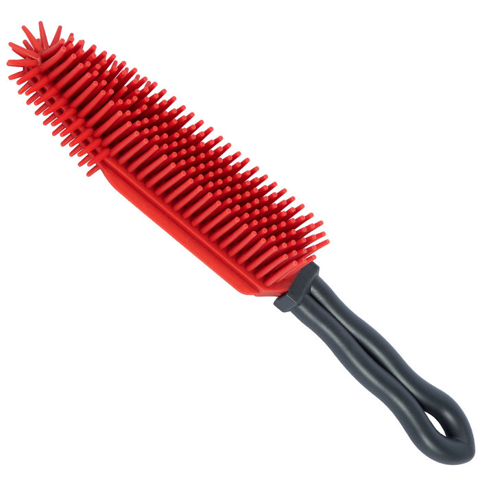 Set Cepillo Electroestatico Pet Pro, Rojo/Gris