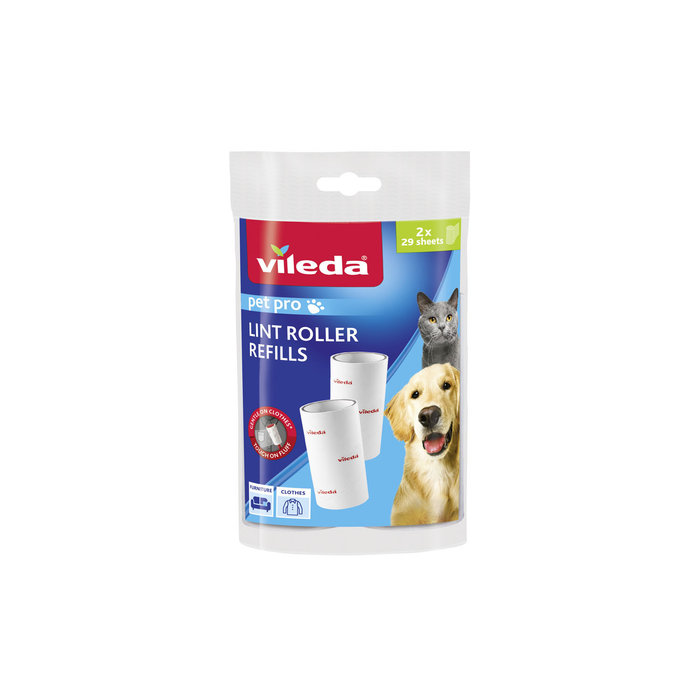Recambio Rodillo Quitapelusas Pet Pro, Rojo/Blanco