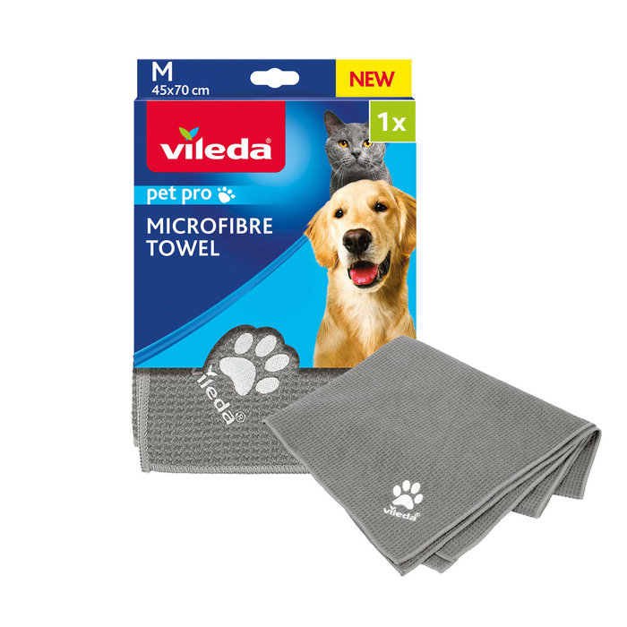 Toalla MF Pet Pro M,45 cm x 70 cm,  Gris