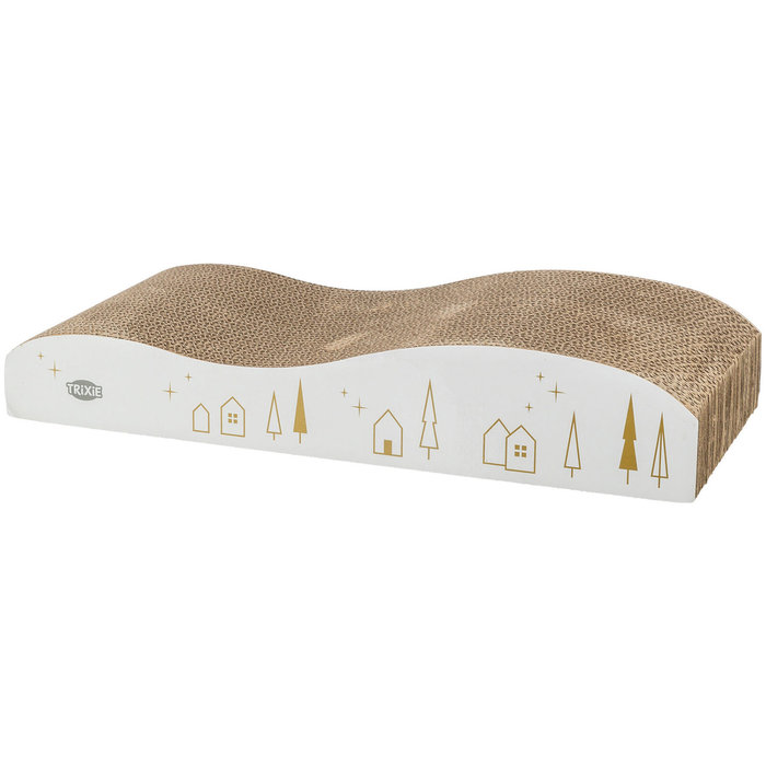 Onda Rascadora, Navidad, 43,5 × 8 × 20 cm, blanco\/oro