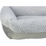 Cama Livia Soft, Navidad, 100 × 70 cm, gris