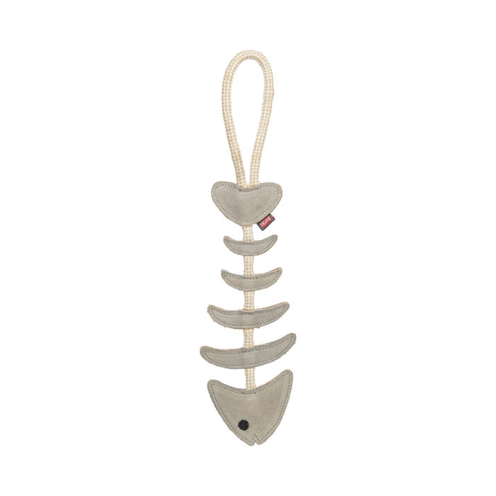 Espina de pez con cuerda, piel/cuerda, 43 cm