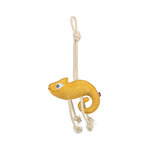 Camaleón con cuerda, piel/cuerda, 45 cm
