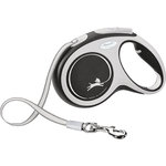 flexi New COMFORT, Cinta Enrollable, L: 8 m, Negro