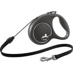 flexi BLACK DESIGN, Cuerda Enrollable, M: 5 m, Negro