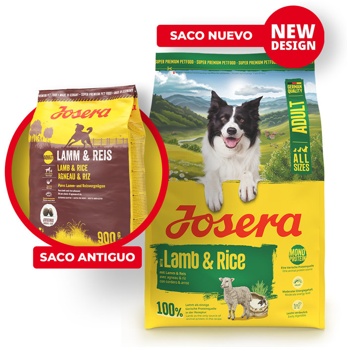 (Cordero y Arroz) Saco Perro Lamb & Rice, JOSERA, 3kg