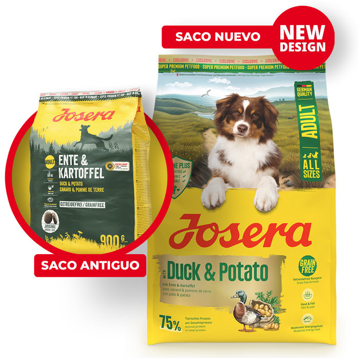 (Pato y Patata) Saco Perro Duck & Potato, JOSERA, 12,5kg