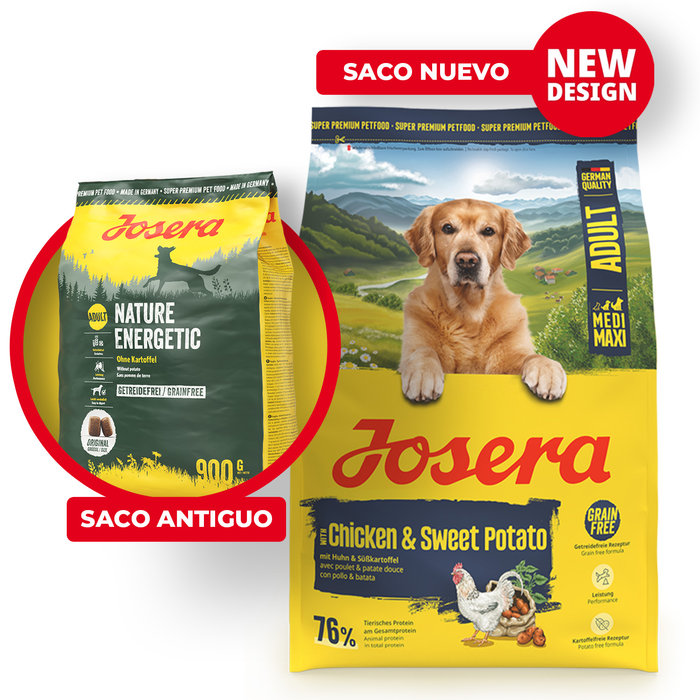 (Nature Energetic) Saco Perro Medi/Maxi Chicken&SweetPotato, JOSERA, 12,5kg