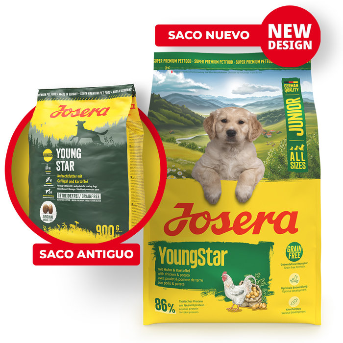 Saco Perro YoungStar, JOSERA, 3kg