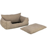 Asiento para Coche, doble, 80 × 35 × 60 cm, taupe