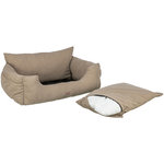 Asiento para Coche, doble, 80 × 35 × 60 cm, taupe