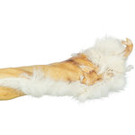 Rollo de piel de conejo con pelo, 45–50 cm