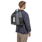 Mochila Dan, 34 × 44 × 26 cm, gris