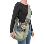 Mochila Frontal Sling, 50 × 25 × 18 cm, verde claro