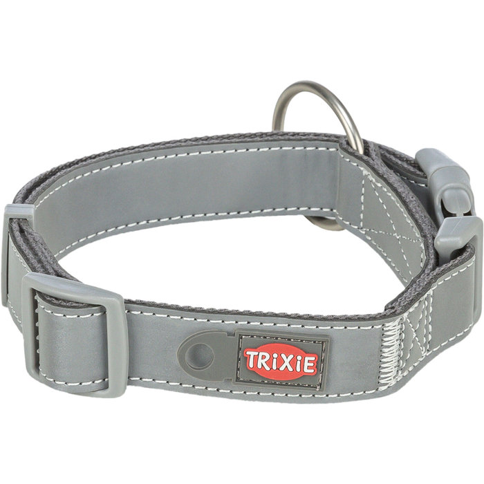 Premium Reflect collar, L–XL: 42–65 cm/30 mm, graphite