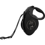 flexi Giant Black Edition, L, 8 m, negro