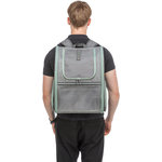 Mochila Chloe, 39 × 43 × 27 cm, gris claro