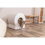 Arenero inteligente para gatos, 51 × 56 × 54 cm, blanco