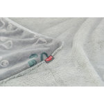 Manta Jimmy Soft, 150 × 100 cm, gris claro