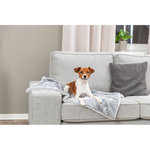 Manta Jimmy Soft, 150 × 100 cm, gris claro