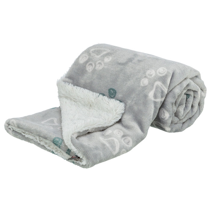 Manta Jimmy Soft, 150 × 100 cm, gris claro