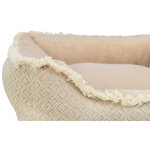 Cama Boho, 100 × 80 cm, beige