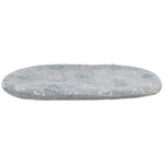 Cojín Jimmy Soft, oval, 115 × 72 cm, gris claro