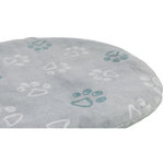 Cojín Jimmy Soft, oval, 115 × 72 cm, gris claro