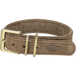 Pure Collar, Piel extra ancho, L–XL, 52–63 cm\/40 mm, marrón