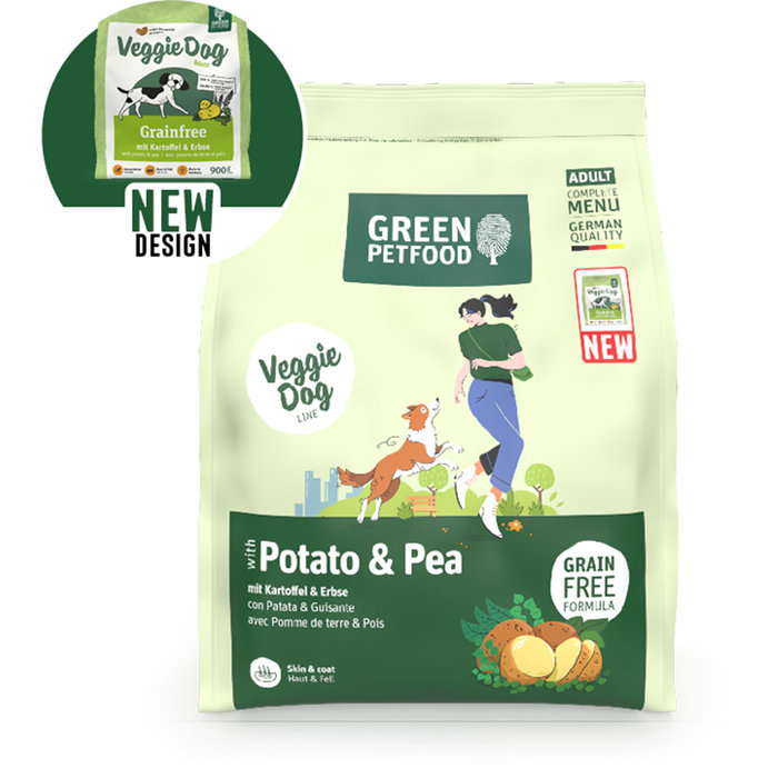 (Grainfree) Saco Perro VeggieDog Potato & Pea, GREEN PETFOOD, 10 kg