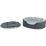Cama Vital Lino Soft, 110 × 92 cm, gris\/gris claro