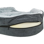 Cama Vital Lino Soft, 110 × 92 cm, gris\/gris claro