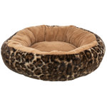 Cama Leo, ø 50 cm, marrón claro\/marrón