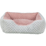 Cama Kaline Mio, 80 × 65 cm, gris\/rosa oscuro