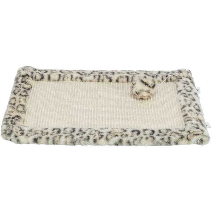 Alfombrilla Rascadora Leo, 55 × 35 cm, crema