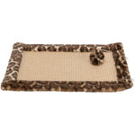 Alfombrilla Rascadora Leo, 55 × 35 cm, marrón