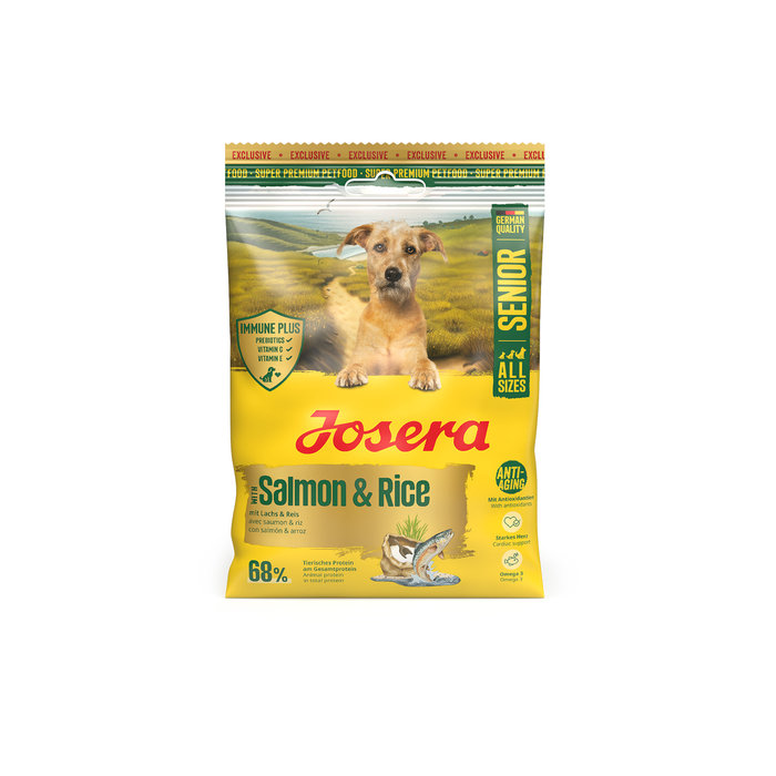 Muestra Perro Senior Salmon & Rice 90g