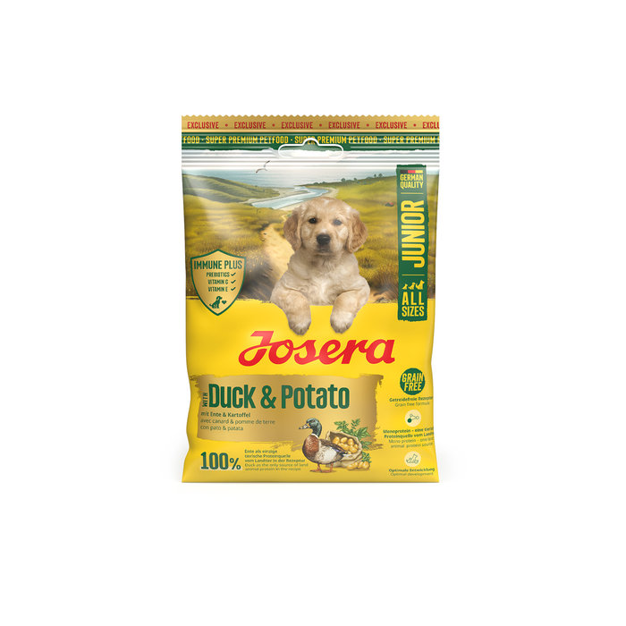 Muestra Perro Junior Duck & Potato 90g