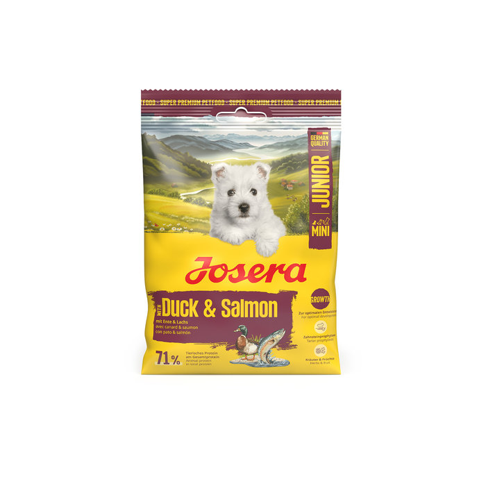 Muestra Perro Mini Junior Duck & Salmon 90g