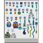 Bloque solución Tutti Frutti Caucho: dentafun, serpientes…