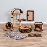 Rascadores leopardo marrón