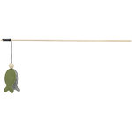 Pez caña teaser,madera/fieltro,hierba gatera,48cm