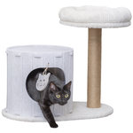 Rascador, fieltro, 58 × 52 × 37 cm, crema