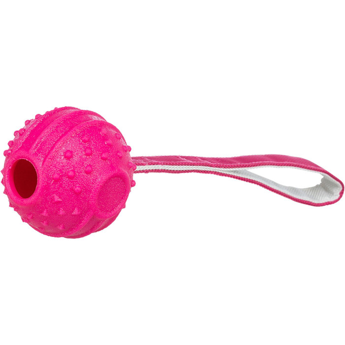 Soft & Strong bola con correa, TPR, 29 cm, rosa