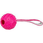 Soft & Strong bola con correa, TPR, 29 cm, rosa
