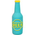 Botella de cerveza, látex, 12,5 cm, azul