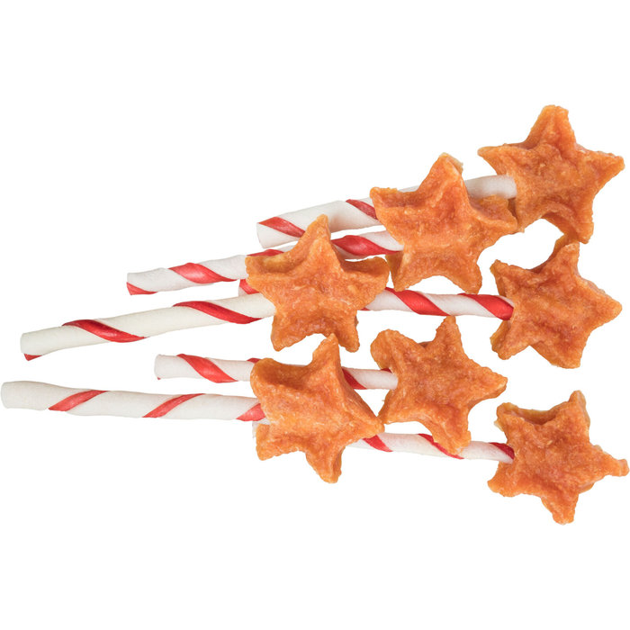 Piruletas Estrella Navidad con pollo, bulk, 12 cm, 14 g