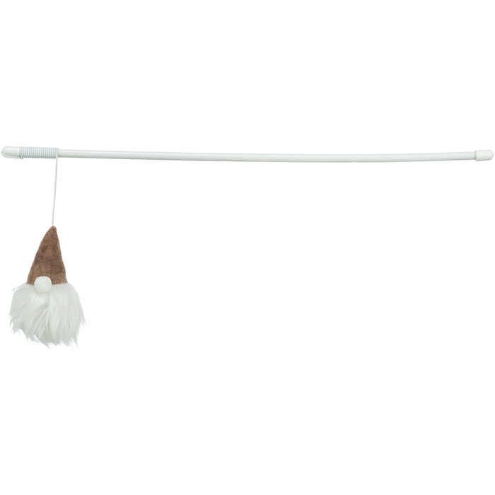 Xmas playing rod elf, wood, catnip, 46 cm