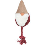Navidad gnomo con cuerda, felpa/cuerda, 21 cm