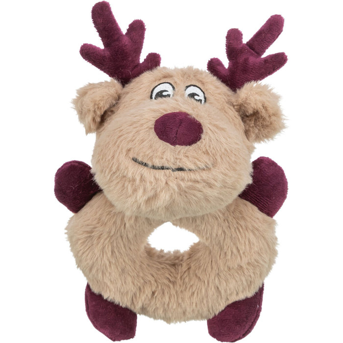 Xmas reindeer, plush, 24 cm